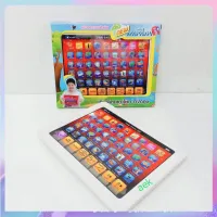 tutu toys แท็บเล็ต 2 ภาษา ภาษาไทย-อังกฤษ E-Book Touch Screen ระบบหน้าจอสัมผัส ใส่ถ่านมีเสียงเพลง ผึกทักษะ  ก-ฮ  A-Z นับเลข ก่อนวัยเรียน ราคาถูก 999