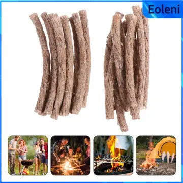 30 Pcs Outdoor Fire Starter Rope Woodburning Tools Survival Wick Camping  Kindling