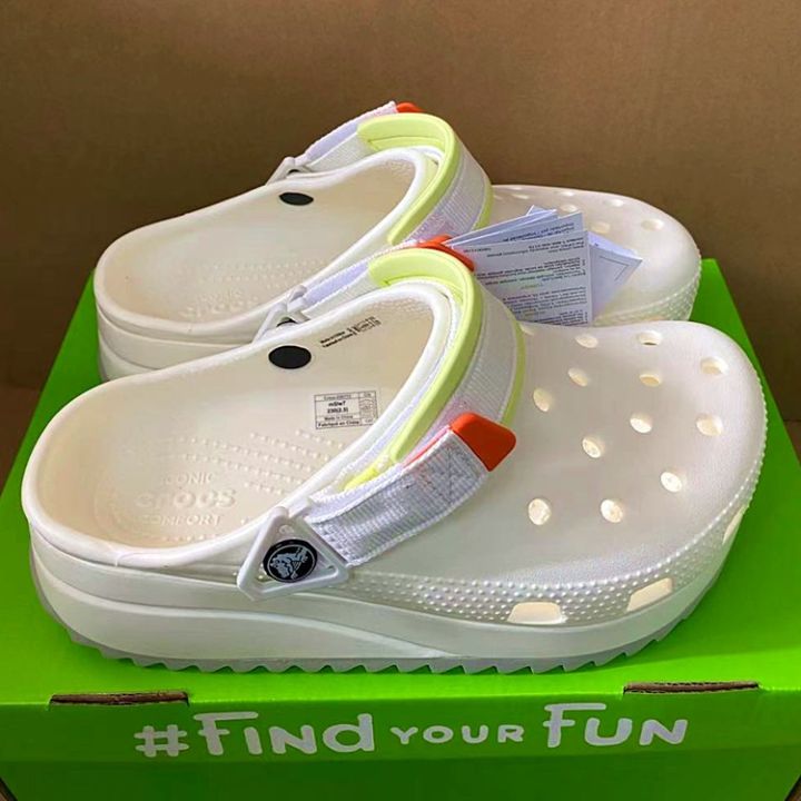 crocs-รองเท้าแตะและรองเท้าแตะสำหรับผู้ชายและผู้หญิงรุ่นใหม่ของ-gf