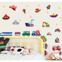 สติ๊กเกอร์ติดผนัง สติ๊กเกอร์ติดผนังห้องนอน รุ่นรถไฟ (Wall Sticker)