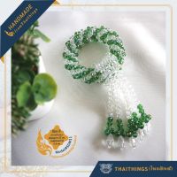 ของขวัญ ไหว้พระ ไหว้ผู้ใหญ่ พวงมาลัยคริสตัล ไทยติงส์ ขนาดเล็ก S. #SGW11 Crystal garland Thaithings Gifts Thai Style Handmade from Thailand