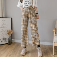 Syiwidii Plaid Sweatpants Women Wide Leg Pants LOOSE Joggers Sweat Bottoms Fashion Clothes Vintage Streetwear  Summer New