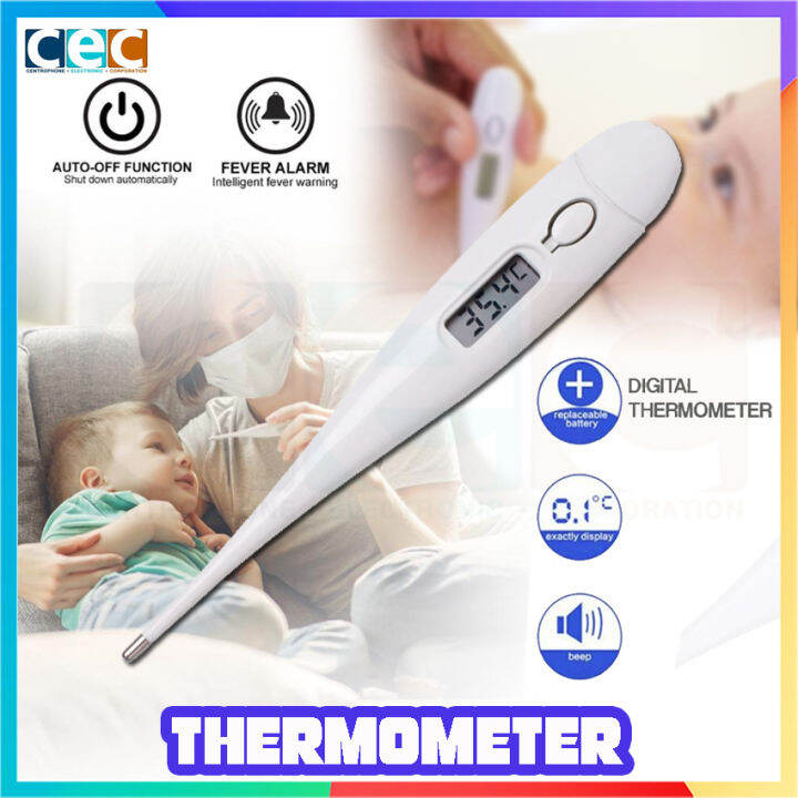 Digital Thermometer with Beeper LCD Display for Adults and Kids Lazada PH