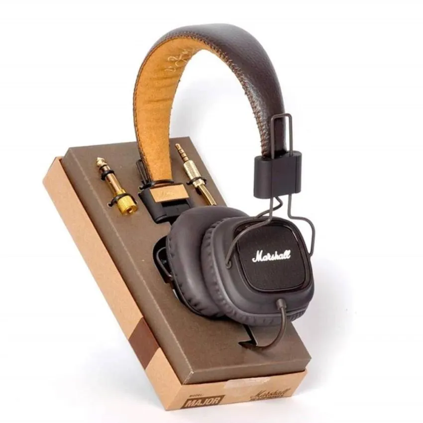 For Marshall Major Deep Bass Hi Fi Professional Headphone with Mic