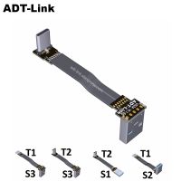 [LUNA electronic accessories] USB 3.0 Type-A ตัวผู้ไป USB3.1แอมป์ซิงค์ข้อมูลมุมขึ้น/ลง; สายชาร์จชนิด C อะแดปเตอร์ตัวเชื่อมต่อ FPC FPV