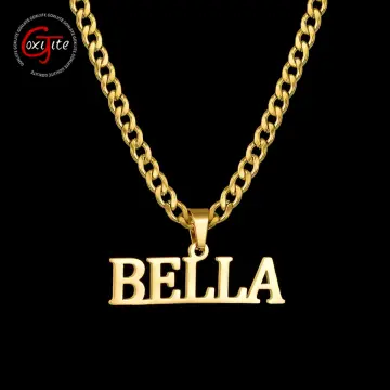 Mens custom necklace hot sale with name