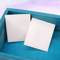 Blank Jewelry Hair Accessories Card Packing 6.5*7.5cm White NYU Hair Clip Jewelry Card Hang Tag Customize logo