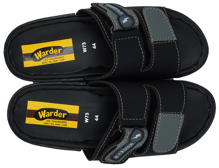 warder-รองเท้าชาย-รุ่น-w73-สีดำ-รองเท้าพื้นสูง-ดูสูงขึ้นเมื่อใส่