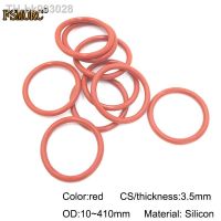 ✱☑ OD10mm 410mmx3.5mm Thickness red silicon o-rings no poison Food Grade Seals gasket Heat Resistance O Ring Seals Gaskets