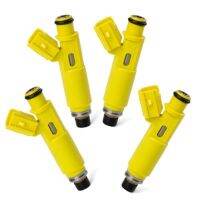 Yellow 4Pcs New Fuel Injectors Nozzle For Toyota RAV4 2.0L L4 2001-2003 23250-28050