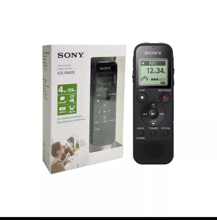 SONY ICDPX470 Digital Stereo Voice Recorder Lazada PH