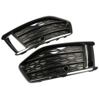 1Pair Front Bumper Fog Lamp Cover Trim Frame Foglight Grill 4KD807648 4KD807647 Right&amp;Left for Audi A6 C8 2019 2020 2021