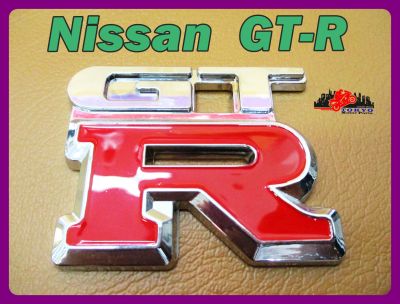 NISSAN GT-R  GTR LOGO "RED" EMBLEM FRONT GRILLE // โลโก้ติดกระจังหน้า NISSAN GT-R สินค้าคุณภาพดี