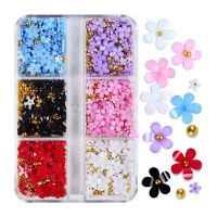 [HOT] Mélange Acrylique Perle De Fleur Résine Époxy Remplissage Pour Bricolage Résine Silicone Moule Remplissage Nail Art Décoration Fleur Ensembles Fabrication De Bijoux