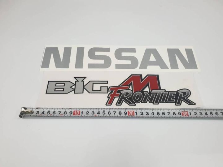 ดั้งเดิมติดท้ายรถ-nissan-big-m-frontier-ปี-2001-คำว่า-nissan-และ-big-m-frontier-ติดรถ-แต่งรถ-นิสสัน-sticker-ปี2001