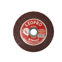 LEOPRO LP03001 แผ่นตัดเหล็กเรียบสีแดง 4" 100x2x16mm.x1F [A36P] (50แผ่น/กล่อง,500แผ่น/ลัง)