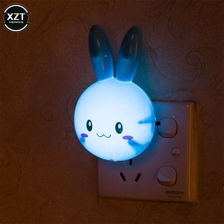 3-colors-led-cartoon-cute-rabbit-night-lamp-switch-on-off-wall-light-ac110-220v-us-plug-bedside-lamp-for-children-kids-baby-gift