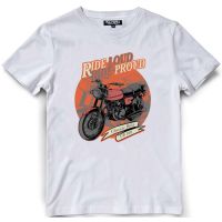 เสื้อยืดพิมพ์ลายแฟชั่น เสื้อยืด ผ้าฝ้าย พิมพ์ลาย Honda CB 100 Ride Pride  99J4