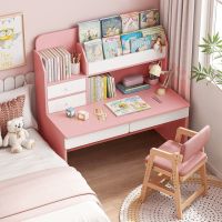 [COD] Study student desk bedroom primary school homework boys and girls bookshelf one picture book writing painting