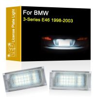 [Hot K] โคมไฟแผ่นตัวเลข LED 12V สำหรับ BMW 3-ชุด E46 M3 316ci 318ci 325ci 320cd 330cd ประกอบไฟป้ายทะเบียนรถสีขาว1998-2003