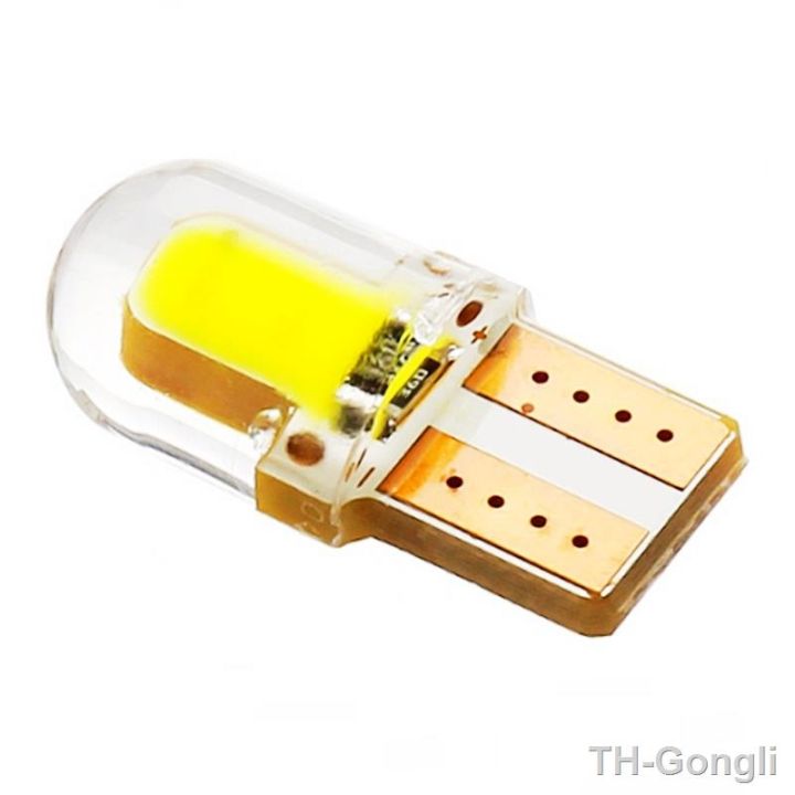 hot-10pcs-t10-w5w-silicone-cob-car-parking-501-wy5w-silica-gel-wedge-interior-lamp-turn-side-bulb