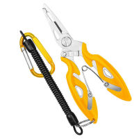 1Pcs คีมตกปลากลางแจ้งมัลติฟังก์ชั่ตกปลากรรไกร Hook Remover Fish Line Lure Cutter สแตนเลสตกปลาเครื่องมือ Pliers