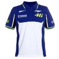 [ส่งของ]Vr 46 เสื้อยืดโปโล แขนสั้น พิมพ์ลายรถจักรยานยนต์กอล์ฟ YAMAHA M1 MOTO GP สําหรับผู้ชาย