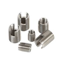 卍♝﹊ 10/5pcs M2 To M8 Stainless Steel Threaded Inserts Metal Thread Repair Insert Self Tapping Bushing Slotted Screw Threaded