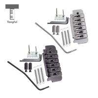 Tooyful 1ชุด Paduan Seng Tremolo Sistem Jemba Dengan ป้ายบาร์โค้ด Sekrup ประแจ Kancing Untuk 6สตริง Gitar Listrik Bagian