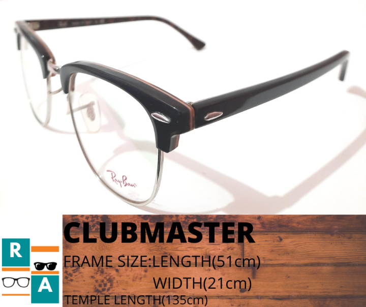 clubmaster transparent frame