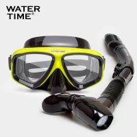 PEARLY GATES ANEW FootJoy J.LINDEBERG ✑◙ WaterTime snorkeling three treasures anti-choking full dry snorkel set swimming diving goggles adult myopia mask