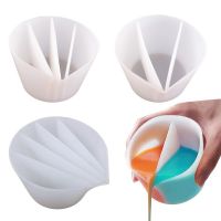 Clear Silicone Epoxy Resin Mixing Cups Distribution Measuring Cup DIY Epoxy Resin Tools for Jewelry Making Hobby Craft