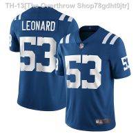 ✖▦☾ Nfl Indianapolis Pony Colts Rugby Jersey No. 53 Darius Leonard Jersey Sports