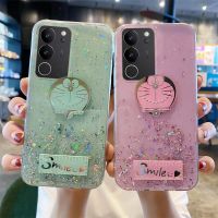 เคส VIVO V29 Pro V29E สำหรับ Sparkling Star Moon ซิลิโคนนิ่มใสลายการ์ตูนแมวป้องกันการตกสำหรับ VIVO V29E V29 Pro ฝาหลัง