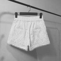 Spring Summer Lace Shorts Women Clothes Casual Harajuku High Waist Mini Shorts Feminino Loose Straight Wide Leg Shorts XXL Q4014