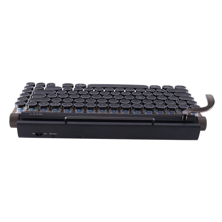 wireless-bluetooth-keyboard-usb-mechanical-punk-keycaps-retro-for-desktop-pc-laptop