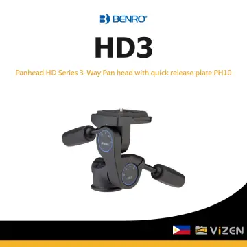 Benro HD3 panhead HD Series 3-Way Pan head with quick release plate PH10