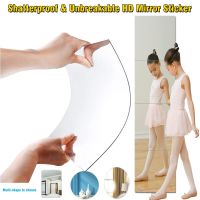 HD Anti Fog Wall Mirror Sticker DIY Full Length Mirror Tiles Self Adhesive Shatterproof Non Glass Safety Mirror Sheets 2MM Thick Cups  Mugs Saucers