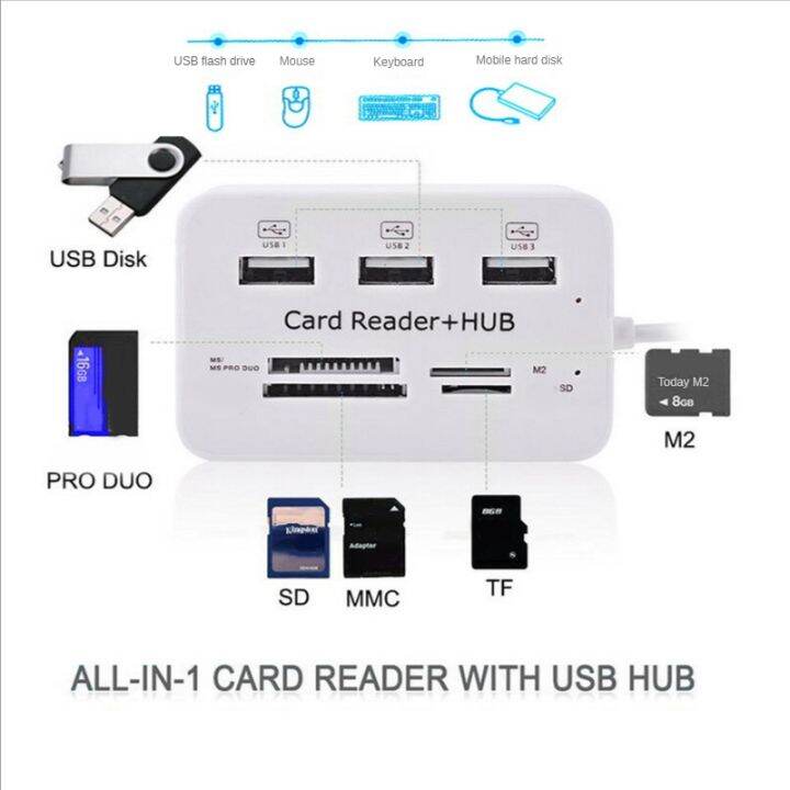 1-piece-3-port-usb-hub-2-0-splitter-combo-card-reader-7-in-1-portable-support-tf-sd-m2-sdhc-card-read-write