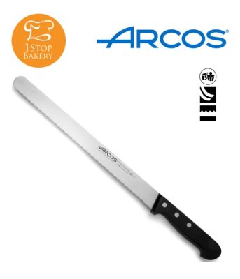 Arcos Spain 284304 Pastry Knife Serrated Universal 300mm/มีดปาดขนมหยักอเนกประสงค์