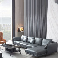 GAZZSI Italian Minimalist Light Luxury Sofa Living Room Nordic Creative Large And Small Apartment Corner Combination