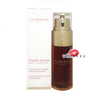 (50mL) Clarins Double Serum [Hydric + Lipidic System] Complete Age Control Concentrate 50mL เซรั่มต่อต้านความร่วงโรยอันดับ 1 ที่น่าทึ่ง