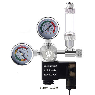 Fish Tank DIY CO2 Regulator Solenoid Vvalve Bubble Counter Fine-Tuning Valve CO2 Reaction Control System Pressure Reducing Valve