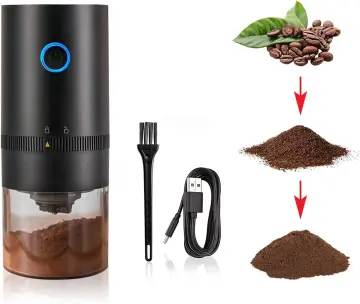 Portable Electric Burr Coffee Grinder, Small Automatic Conical Burr Grinder  Coffee Bean Grinder with Multi Grind Setting for Espresso Drip Pour Over  French Press, USB Rechargeable 