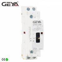 GEYA GYHC คอนแทคโมดูลาร์2P 16A 20A 25A 2NO หรือ2NC 220V ควบคุมด้วยมือชนิดรางดินในครัวเรือน