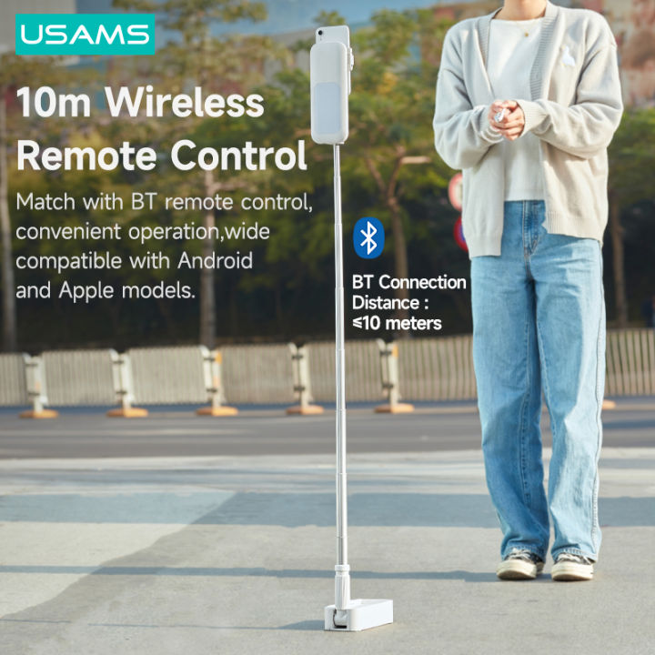 usams-portable-phone-holder-retractable-wireless-live-broadcast-control-stand-dimmable-led-fill-selfie-lights-for-live-video