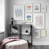 ตลาดดอกไม้ Daisy Poppy Lavender Coreopsis Wall Art ภาพวาดผ้าใบสำหรับห้องนั่งเล่นตกแต่งบ้าน-Nordic โปสเตอร์และภาพพิมพ์