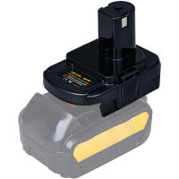 : "{ DM18RL อะแดปเตอร์แปลงแบตเตอรี่ DM20ROB USB สำหรับ RYOBI แปลง DEWALT 20V Milwaukee เป็นอะแดปเตอร์แบตเตอรี่18V