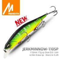 MEREDITH REALIS Jerkbait Gooler 110Mm 17G SP เหยื่อตกปลาแบบแข็งตกปลาหลากสีสำหรับตะขอตกปลามืออาชีพ