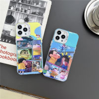 เคสสุดหรูสำหรับ IPhone 11 12 13 14 Pro เคส IMD 14 Plus ฝาหลังน่ารักลายการ์ตูน3D ดินสอสีเคสโทรศัพท์แฟชั่นกันกระแทก